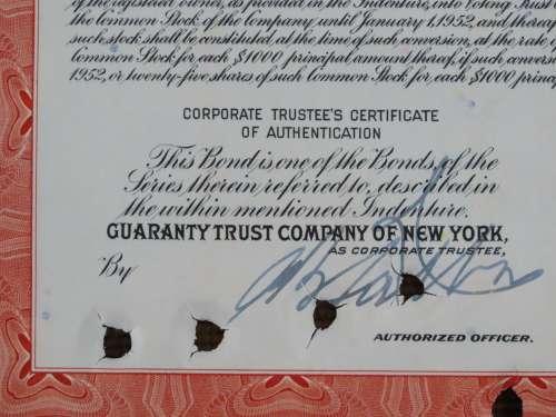 1948 St Louis San Francisco Railway Company, $1000 Bond Certificate RM249