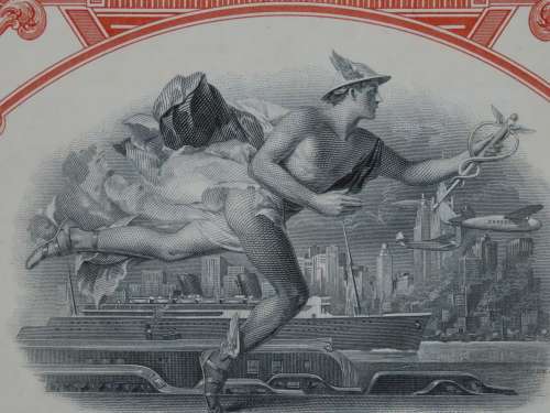 1948 St Louis San Francisco Railway Company, $1000 Bond Certificate RM1027