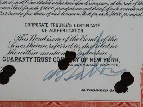 1948 St Louis San Francisco Railway Company, $1000 Bond Certificate RM1028
