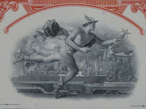 1948 St Louis San Francisco Railway Company, $1000 Bond Certificate RM1030
