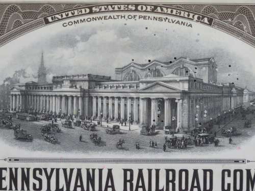 1931 The Pennsylvania Railroad Company, $1000 Gold Bond Certificate 24808