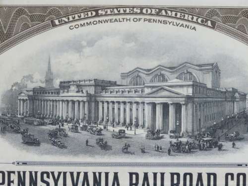 1931 The Pennsylvania Railroad Company, $1000 Gold Bond Certificate 35834