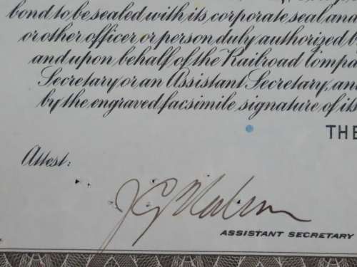 1931 The Pennsylvania Railroad Company, $1000 Gold Bond Certificate 48831