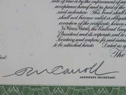 1913 The New York Central Railroad Company, $1000 Bond Certificate 19044