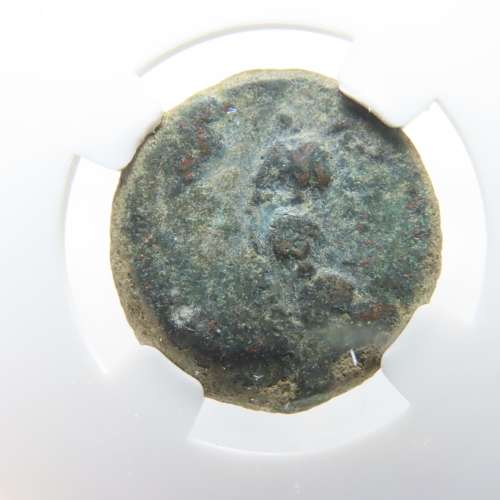 Ancient Judaea 4 Prutot Coin, 40 BC NGC Antigonus II Mattathias, Antigonus the Hasmonean