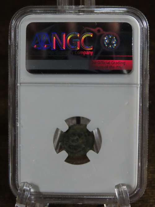 Ancient Judaea Half Prutat Coin, 4 BC NGC Herod Archelaus