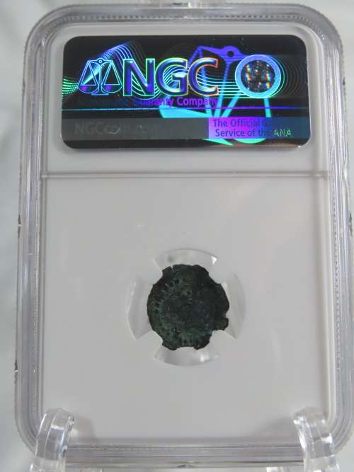 Ancient Judaea Half Prutat Coin, 4 BC NGC Herod Archelaus