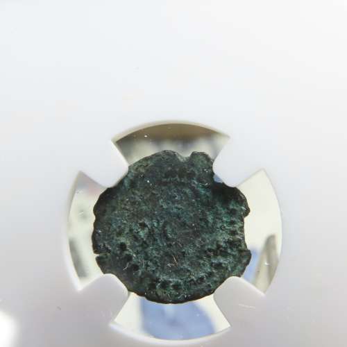 Ancient Judaea Half Prutat Coin, 4 BC NGC Herod Archelaus