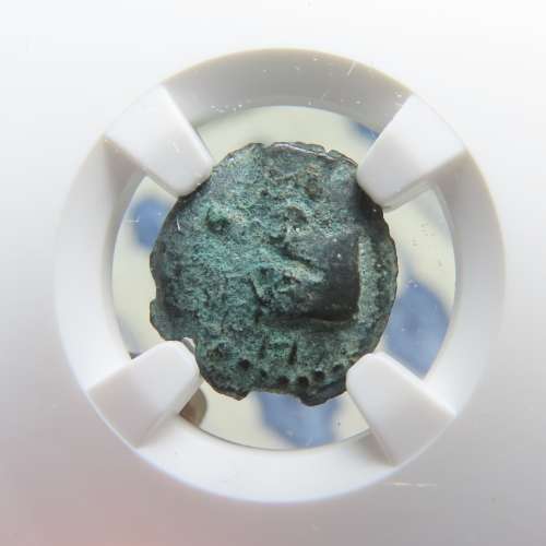 Ancient Judaea Half Prutat Coin, 4 BC NGC Herod Archelaus