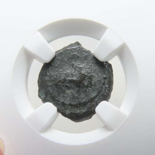 Ancient Judaea Half Prutat Coin, 4 BC NGC Herod Archelaus