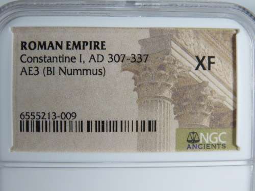 Constantine I The Great, 307 - 337 AD, NGC XF, Ancient Rome, Roman Coin