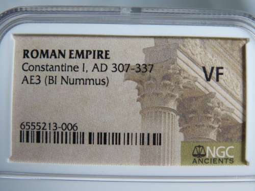 Constantine I The Great, 307 - 337 AD, NGC VF, Ancient Rome, Roman Coin