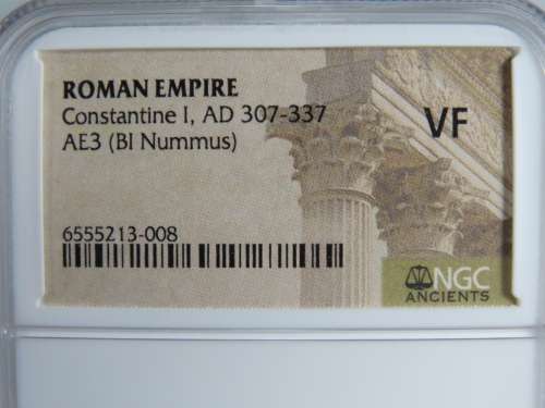 Constantine I The Great, 307 - 337 AD, NGC VF, Ancient Rome, Roman Coin