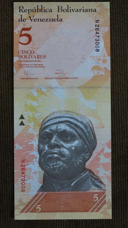 Venezuela 5 Bolivares 2011 Crisp UNC  p89