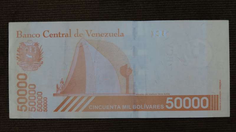 Venezuela 50 000 Bolivares 2019 EF p111