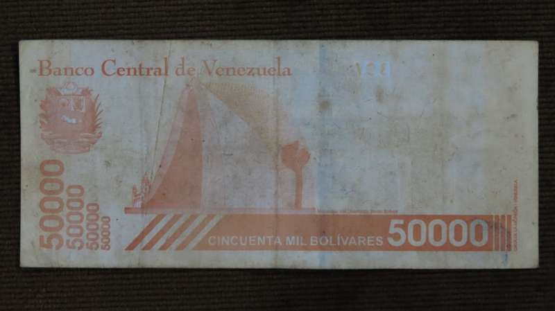 Venezuela 50 000 Bolivares 2019 VF p111