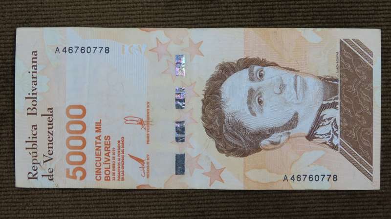 Venezuela 50 000 Bolivares 2019 VF p111