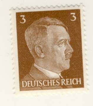 Germany - 1941, 3 pfennig Hitler Head Stamp, MNH