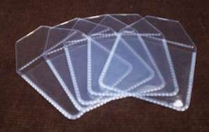 Clear Plastic Coin Envelope, per bundle of 10 , pocket , wallet, sleeve