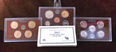 USA , 2012 Complete Proof set, Including National Parks Quarters + Presidential Dollars, 14 coin Set