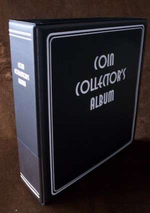 Coin and Banknote Collector's Album, Heavy Duty 3 Ring Album for Collectors Pages, A4 Binder