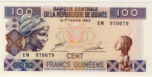 Guinea - 100 Francs , 2012 , Crisp UNC.., p