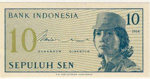 Indonesia - 10 Sen , 1964, Crisp UNC.., p92
