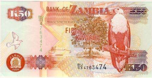 Zambia - 50 Kwacha , 2009, Crisp UNC., p37