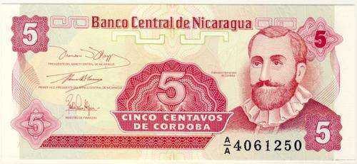 Nicaragua - 5 Centavos, 1991, Crisp UNC., p168