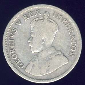 1929 Shilling coin, 1/-, South Africa, Silver, George V , No reserve