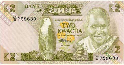 Zambia - 2 Kwacha , 1980 , Crisp Unc., p24