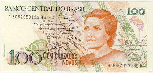 Brazil - 100 Cruzados Novos , 1989 , Crisp UNC., p220a