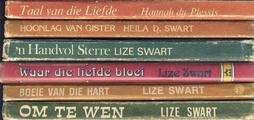 6 Afrikaans Fiction Books, Hardcovers,Heila D Swart + others