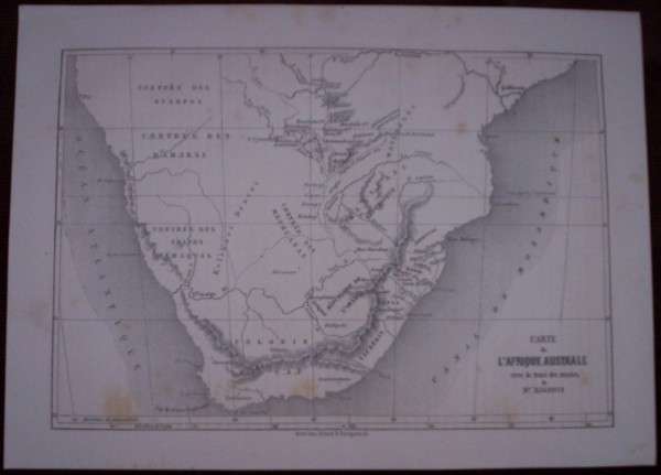 1866 Map of South Africa, Vey Good condition, Original Baldwins Map