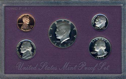 USA , 1990 Proof Coin Set