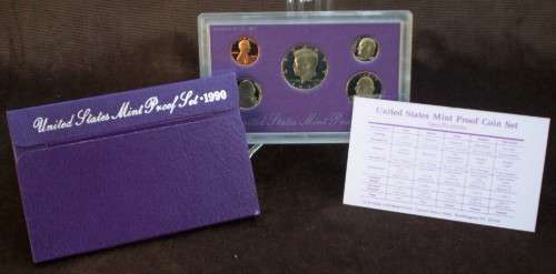 USA , 1990 Proof Coin Set