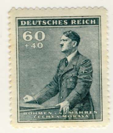 Germany - 1942, 60+40 Pfennig Hitler Birthday Stamp, MNH, Bohemia and Moravia