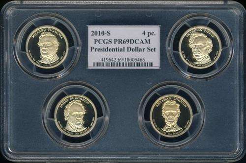 2010 PCGS Multi Graded Proof-69 DCam, Presidential Dollars Set, USA, America