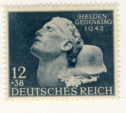 Germany - 1942, 12 + 38 pf, Heroes Memorial Day Stamp, MNH