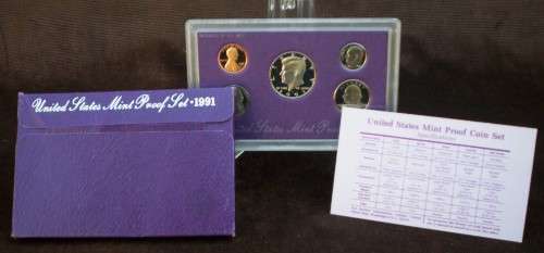 USA , 1991 Proof Coin Set
