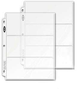Assorted Banknote Pages, fits any Album/Binder, No PVC