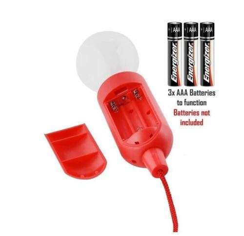 1m pull cord, kid friendly, cool to the touch light bulbs