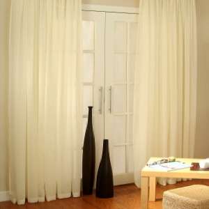 GORGEOUS CREAM PLAIN VOILE CURTAINS - 5M x 2.3M!!!!