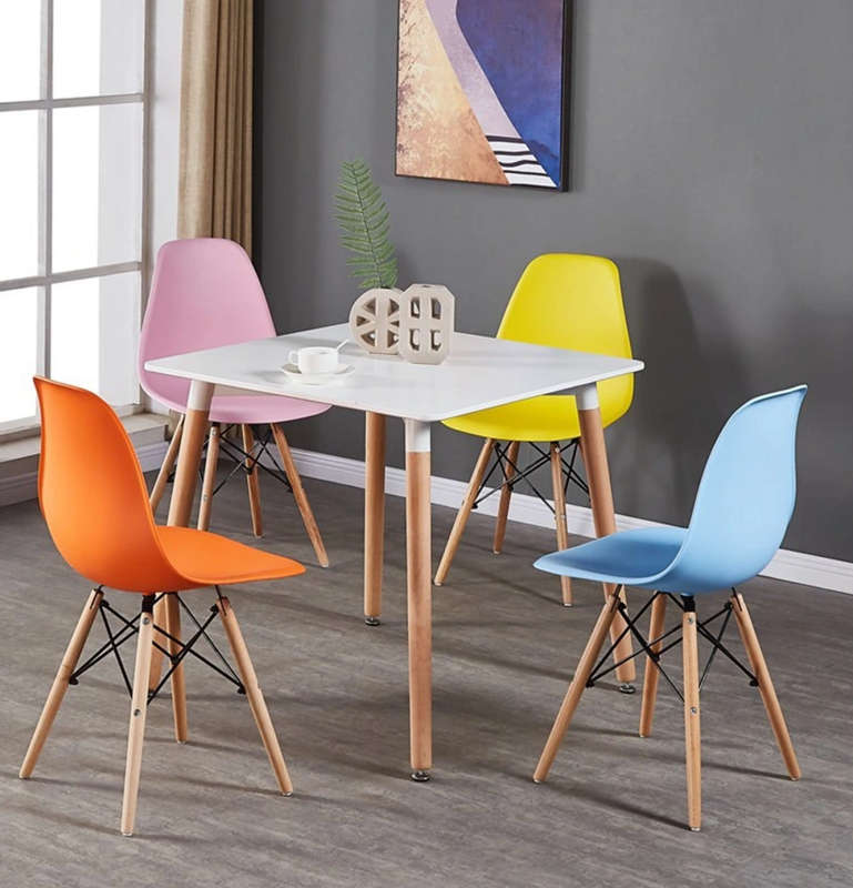 Dining Chair ***NEW** Pink, Green, Grey, Yellow, Blue - Beechwood Legs
