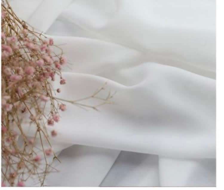 Voile curtains to fit rod or hook - plain white 5mx2.4m