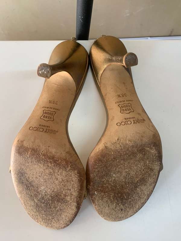 Jimmy Choo sandals UK5.5 - Gold with bronce detail