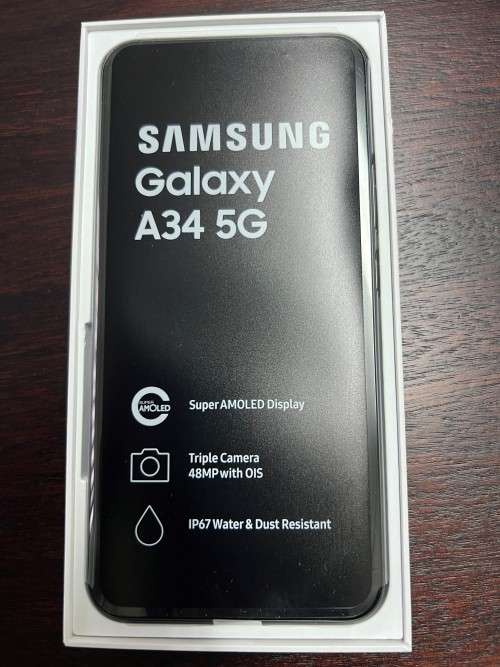 Samsung Galaxy A34 5G Dual Sim 128 GB Awesome Graphite Brand New