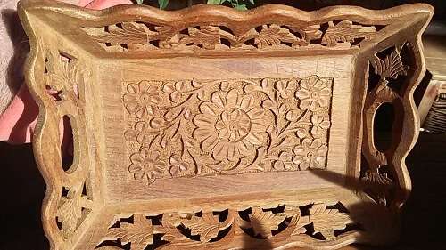 GORGEOUS WOODEN TRINKET TRAY