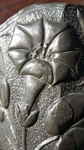 Beautiful Pewter wall Pocket  Perfect Condition