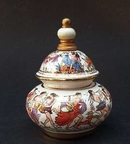 Stunning Porcelaine Perfume Bottle - Made in Greece